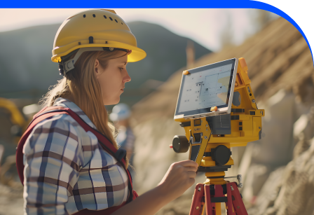Laser scanning quarry face for geological survey