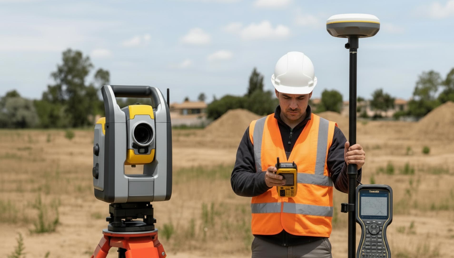 GNSS survey capturing land contours