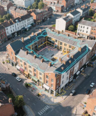 Topographic land survey with drone orthophoto