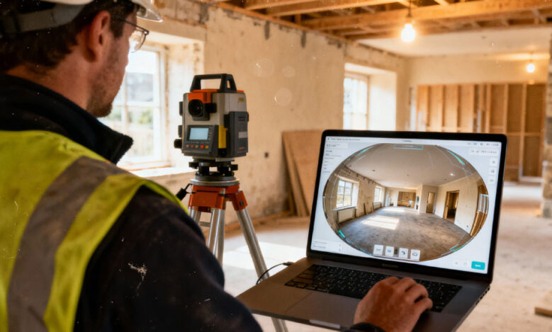 Measured survey data combined with a 360 degree virtual tour to create a complete digital project experience.